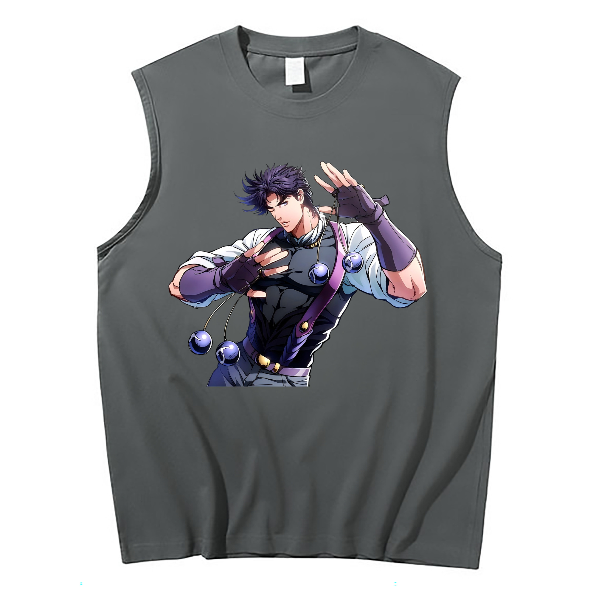 （画像用） ジョジョの奇妙な冒険 JoJo's Bizarre Adventure コットン100％タンクトップ（フロントプリント）